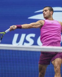 美网第13日男单决赛出炉：阿卡直落三盘胜德约 辛纳苦战艰难晋级